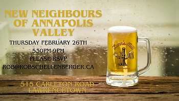 Poster for New Neighbours Annapolis Valley