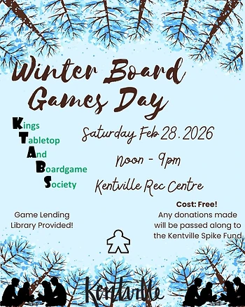 Poster for Winter Board Games Day