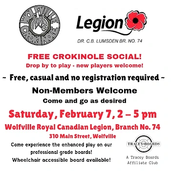 Poster for Crokinole Social