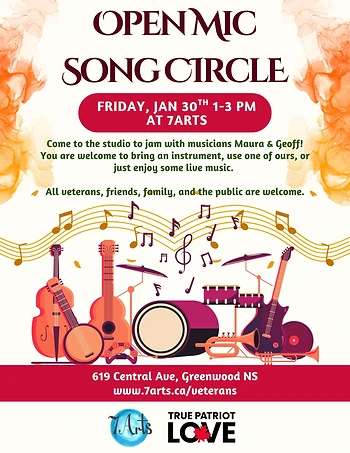Poster for Open Mic Song Circle
