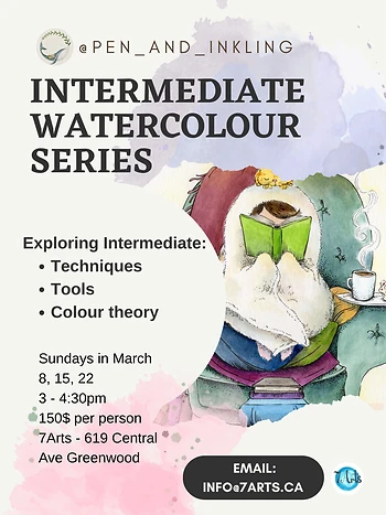 Poster for Intermediate Watercolour Series