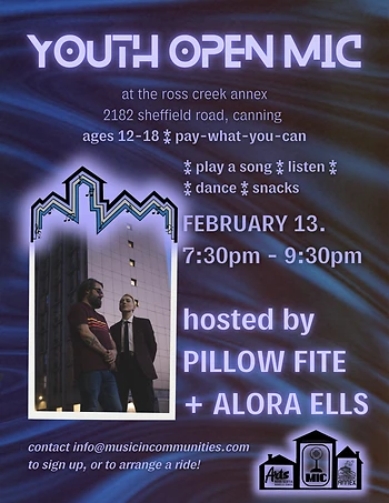 Poster for Youth Open Mic