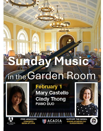 Poster for Garden Room Concert