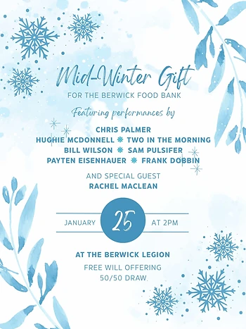 Poster for Mid Winter Gift for the Berwick Foodbank