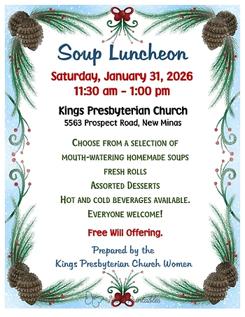 Poster for Soup Luncheon
