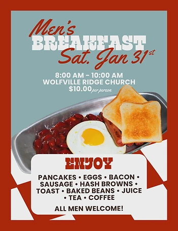 Poster for Men's Breakfast