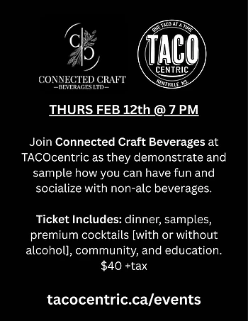 Poster for Craft Beverage Tasting Night