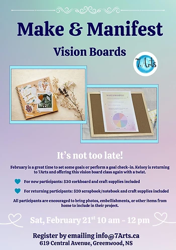 Poster for Make & Manifest: Vision Boards