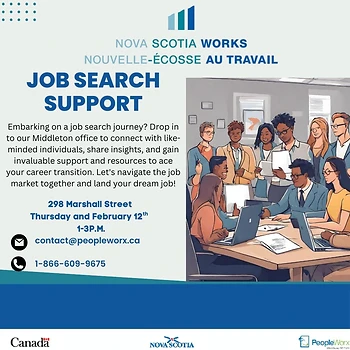 Poster for Drop-in Job Search Support