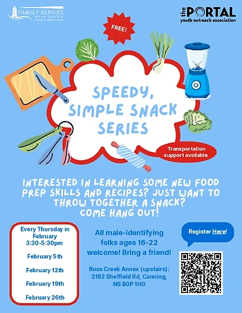 Poster for Youth and Young Adult Speedy, Simple Snack Series