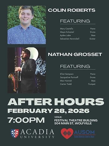 Poster for School of Music presents A Student Recital