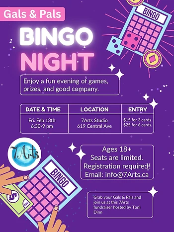 Poster for Gals & Pals Bingo Night