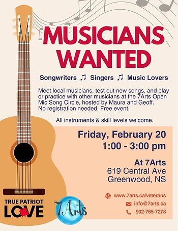 Poster for Open Mic Song Circle