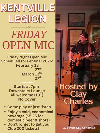 Poster for Open Mic Hosted by Clay Charles