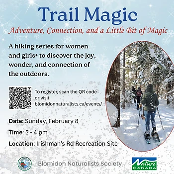 Poster for Trail Magic Hike/Snowshoe