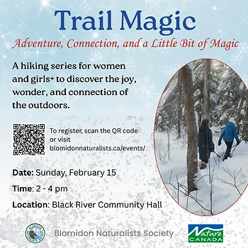 Poster for Trail Magic Hike/Snowshoe