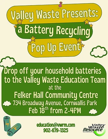 Poster for Household Battery Recycling Pop Up