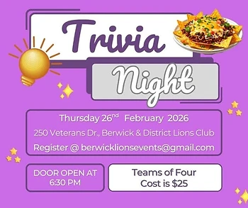Poster for Trivia Night
