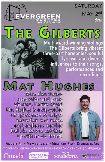 Poster for The Gilberts & Mat Hughes