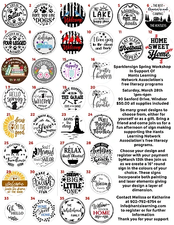 Poster for Spring Sign Workshop