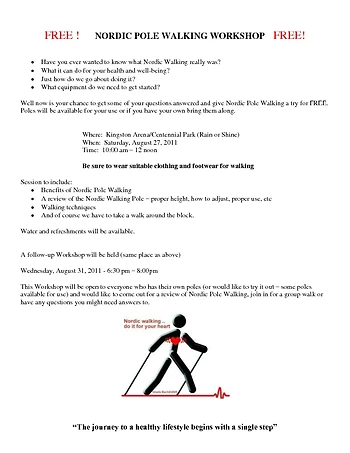 Poster for Nordic Walking
