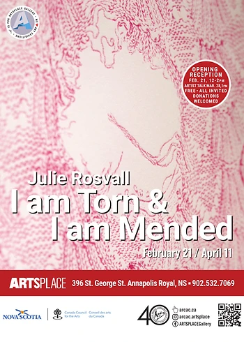 Poster for Opening | Julie Rosvall, I Am Torn & I Am Mended