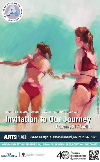 Poster for Opening | LeBlanc, Savoie, Drapeau - Invitation to Our Journey