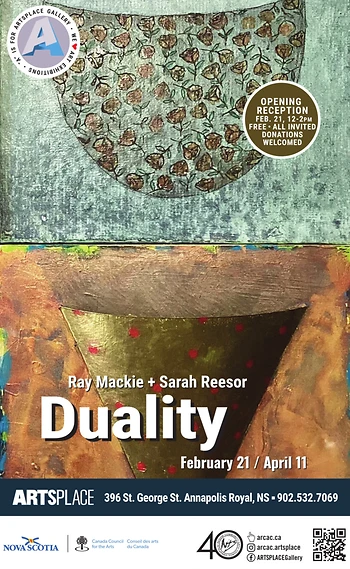 Poster for Opening | Sarah Reesor & Ray Mackie, Duality