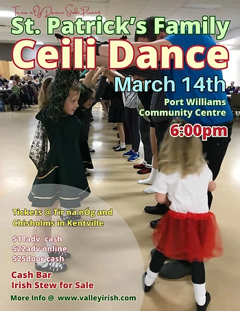 Poster for St. Patrick's Day Family Ceilidh