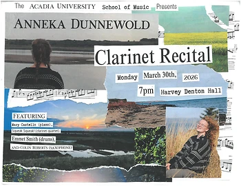 Poster for A Student Recital Anneka Dunnewold