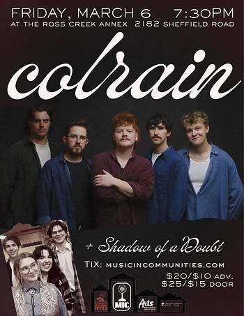 Poster for Colrain + Shadow of a Doubt