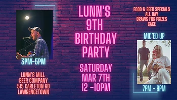 Poster for Lunn's 9th Birthday Party
