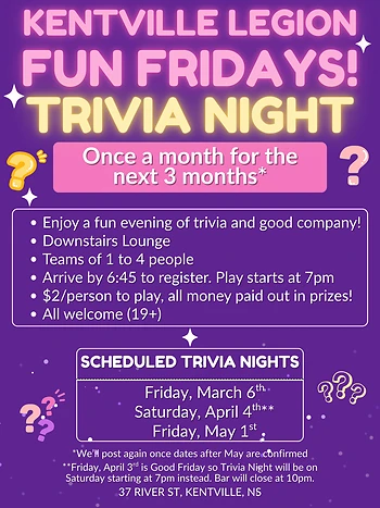 Poster for Fun Friday Nights - Trivia Night