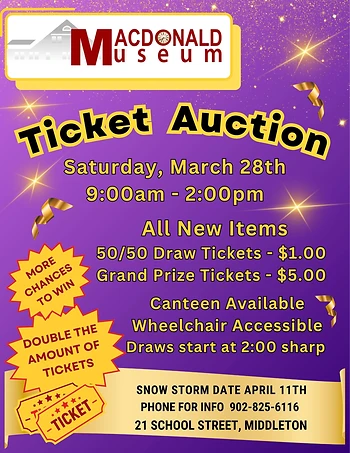 Poster for Ticket Auction