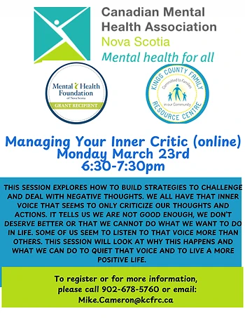 Poster for Managing Your Inner Critic