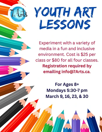 Poster for Youth Art Lessons