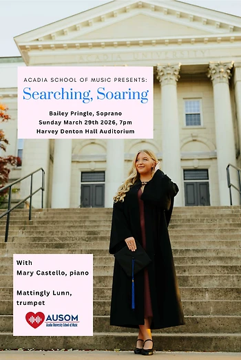 Poster for A Student Recital - Bailey Pringle