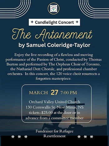 Poster for Candle Light Concert The Atonement