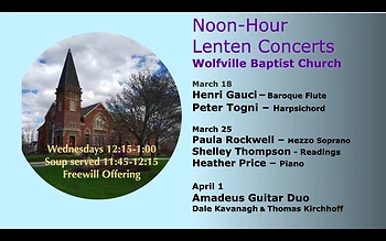 Poster for Noon Hour Concerts
