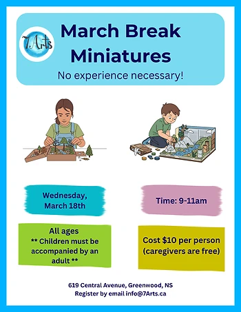 Poster for March Break Miniatures