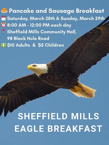 Poster for Sheffield Mills Eagle Breakfast