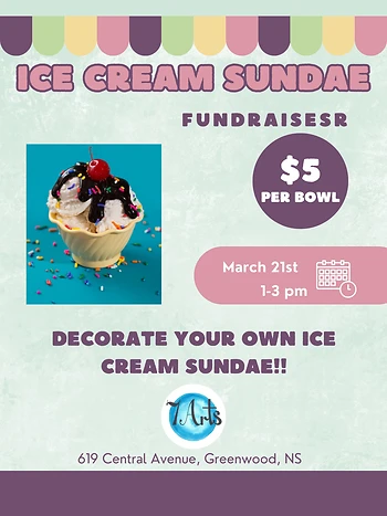 Poster for Decorate Your Own Ice Cream Sundae Party