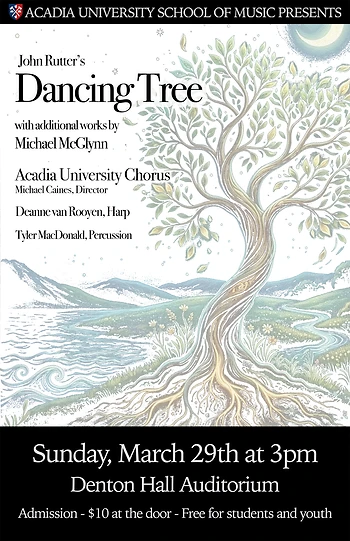 Poster for Acadia Chorus Spring Concert