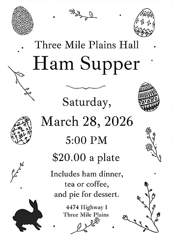 Poster for The Great Community Ham Dinner