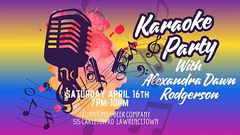 Poster for Karaoke with Alexandra Dawn Rodgerson