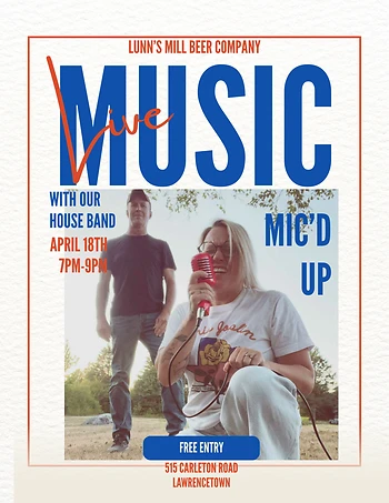Poster for Live Music with Mic'd Up