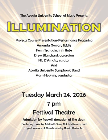 Poster for Symphonic Band Concert