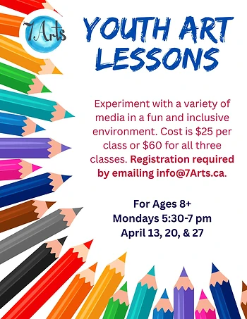 Poster for Youth Art Lessons