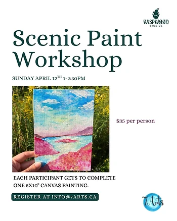 Poster for Scenic Paint Workshop