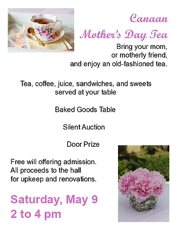 Poster for Mother's Day Tea